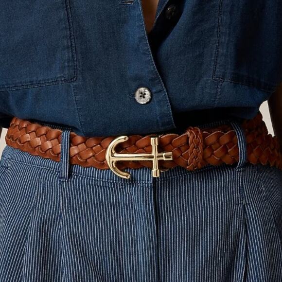 J.Crew Anchor-Buckle Belt – Italian Leather – XS/S – NWT - Picture 1 of 3